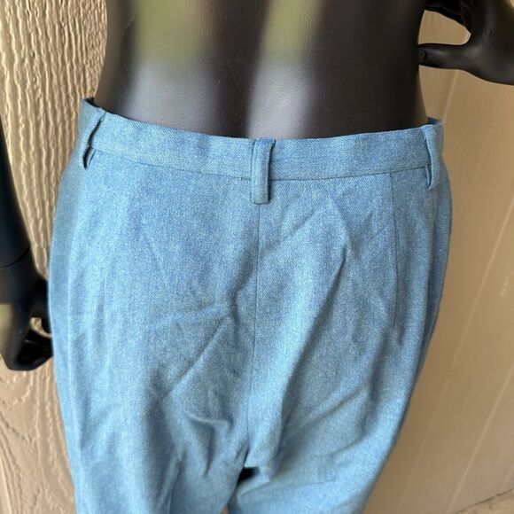 Vintage Pendleton Wool Petite Pants Size 10 Classics 100% Virgin‎ Wool Blue - Picture 4 of 5